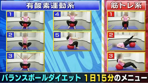バランスボールダイエットH